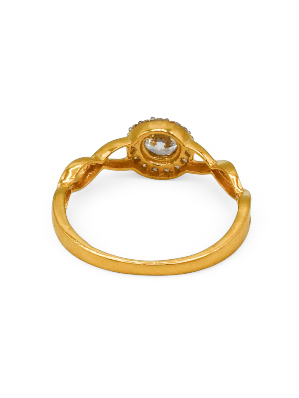 22Ct Gold Cz Ladies Ring - Roop Darshan