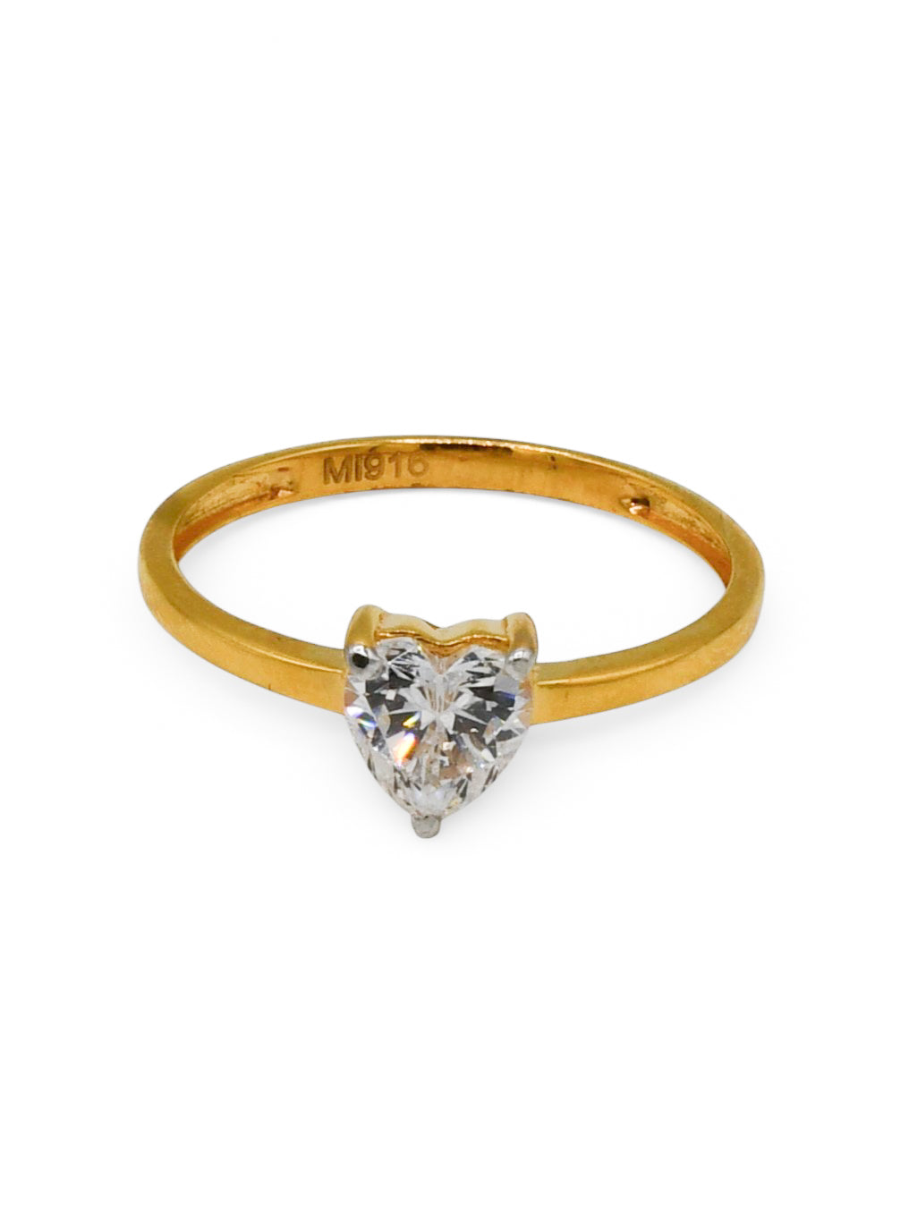22Ct Gold CZ Ladies Ring