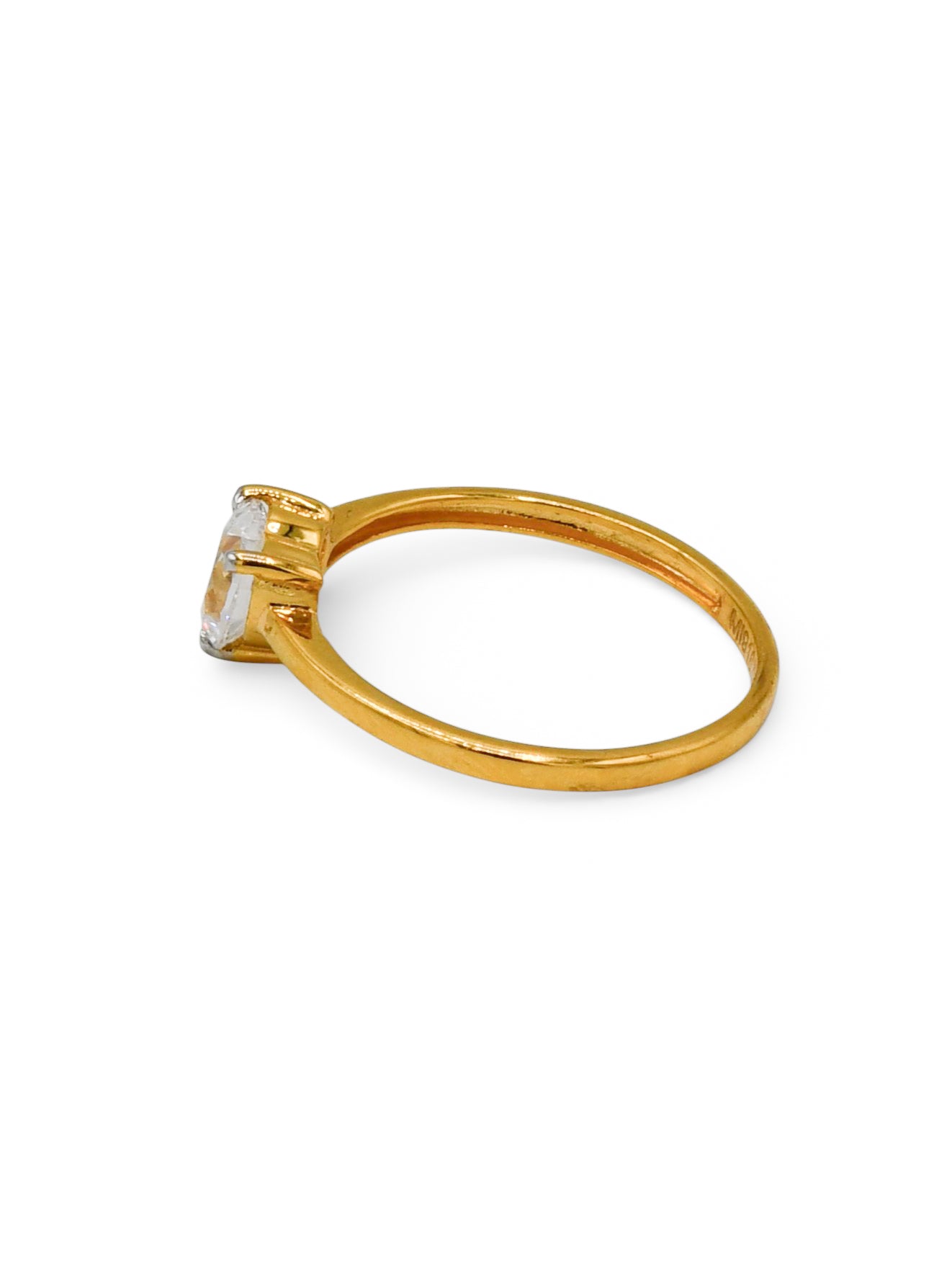 22Ct Gold CZ Ladies Ring
