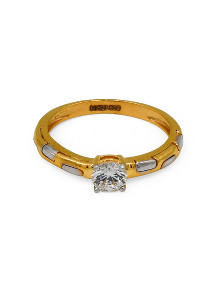 22Ct Gold CZ Ladies Ring