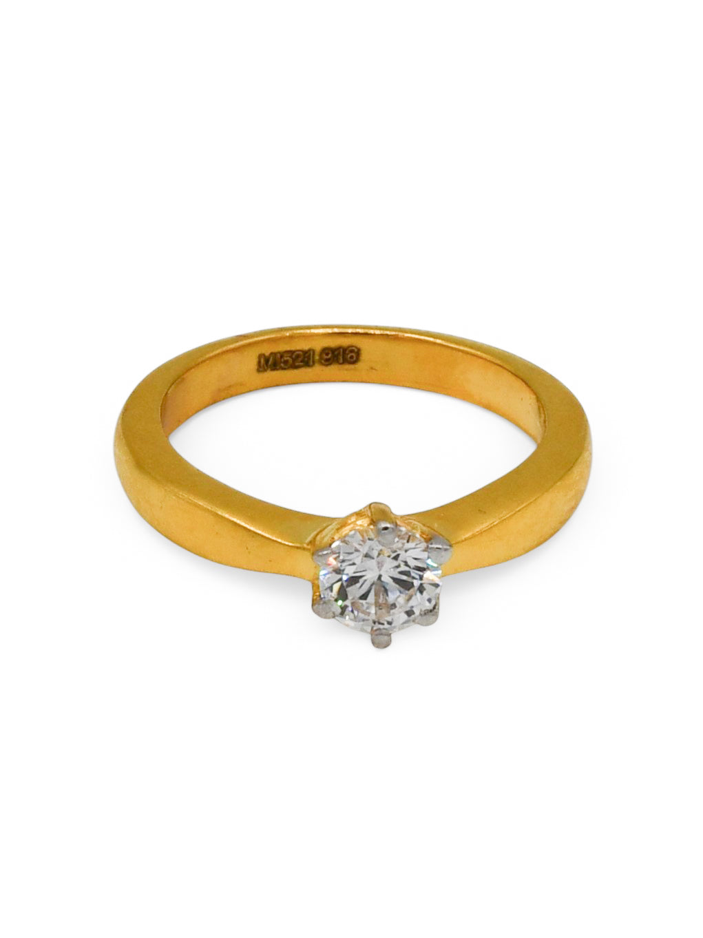 22Ct Gold CZ Ladies Ring