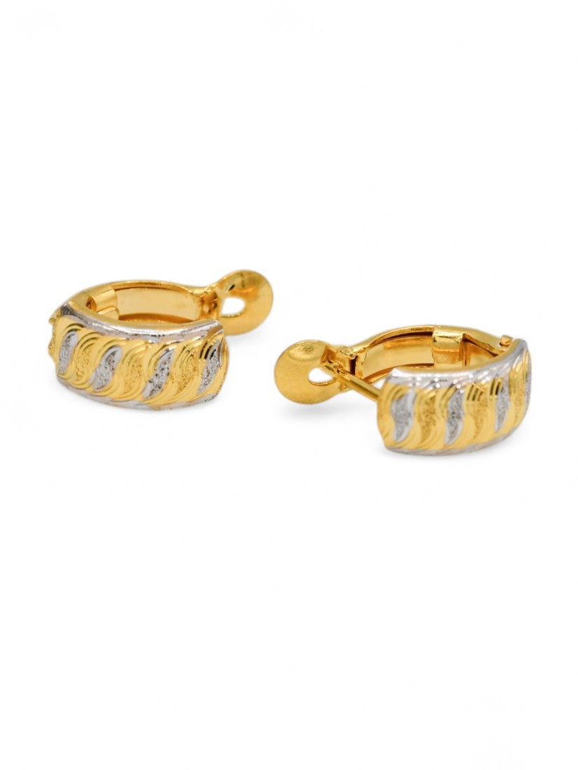 22ct Gold Two Tone Spring Bali