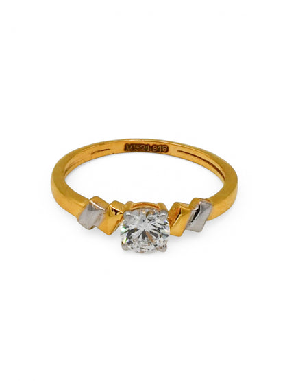22Ct Gold CZ Ladies Ring