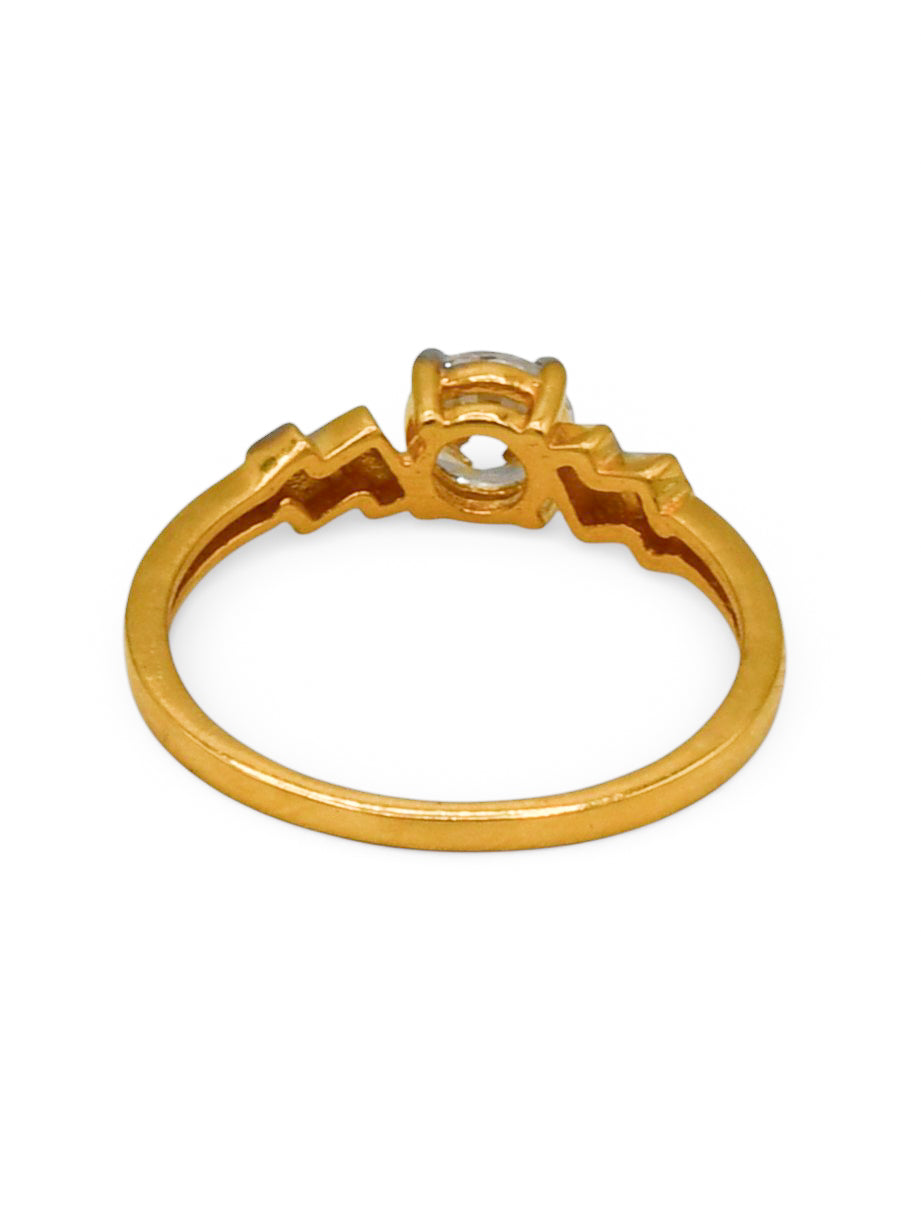 22Ct Gold CZ Ladies Ring