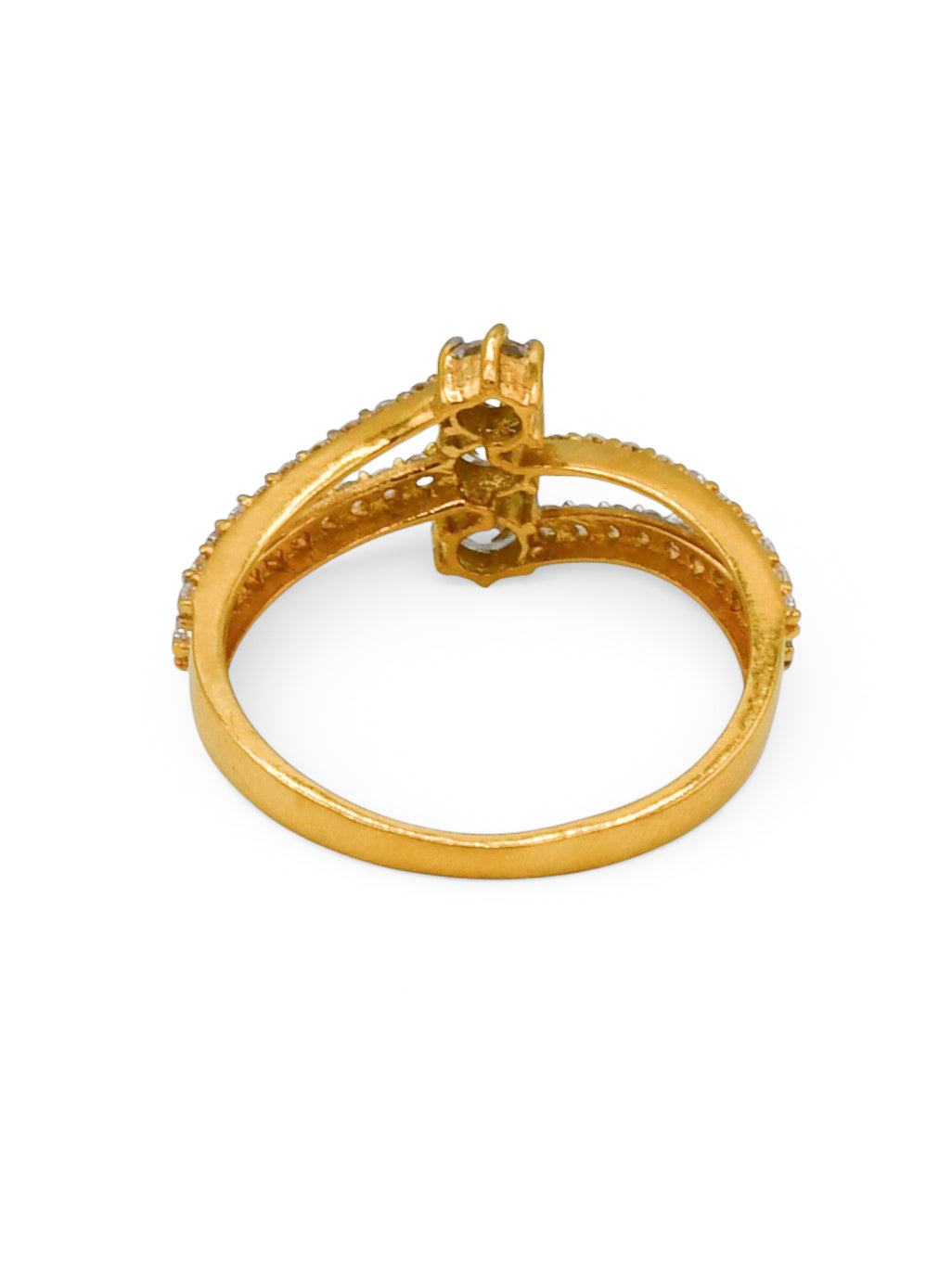22Ct Gold CZ Ladies Ring