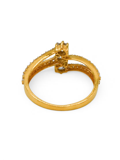 22Ct Gold CZ Ladies Ring