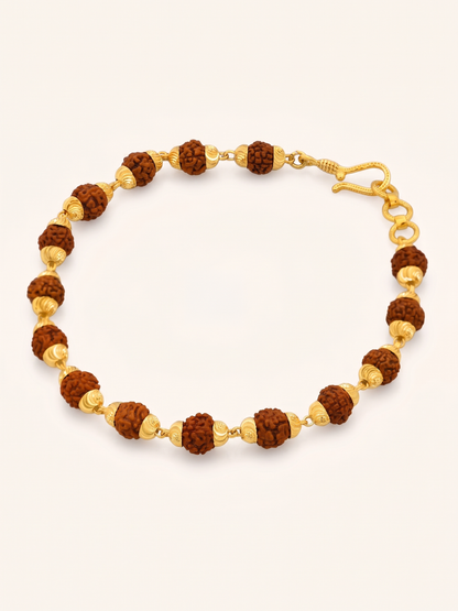 22ct Gold Rudraksha Bracelet