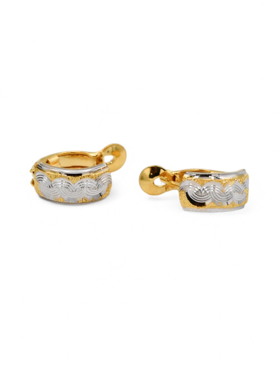 22ct Gold Two Tone Spring Bali