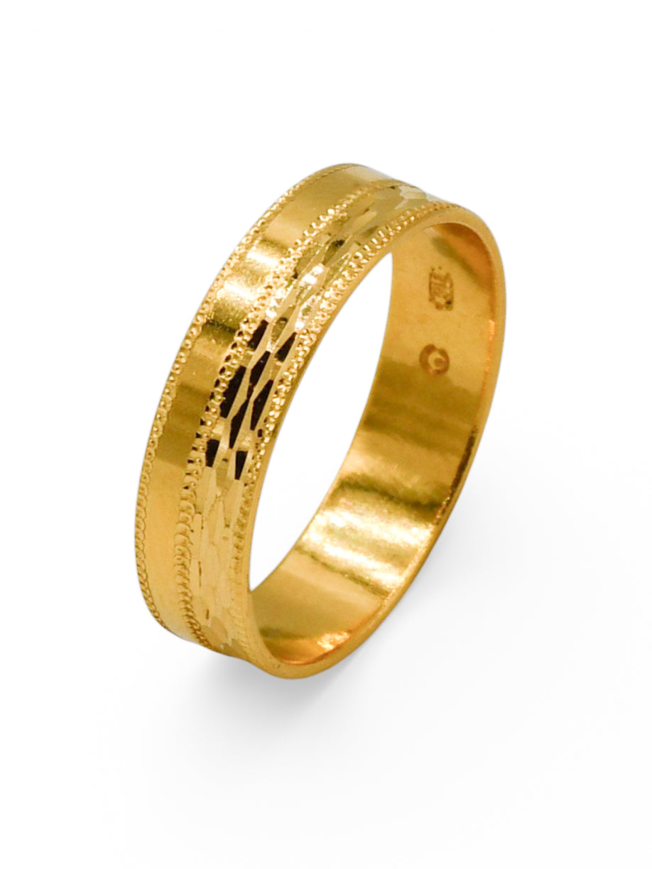 22Ct Gold Band Ring - Roop Darshan