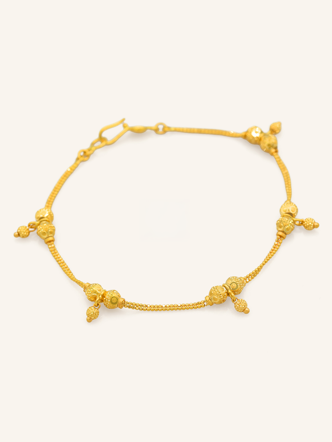 22ct Gold Ball Ladies Bracelet