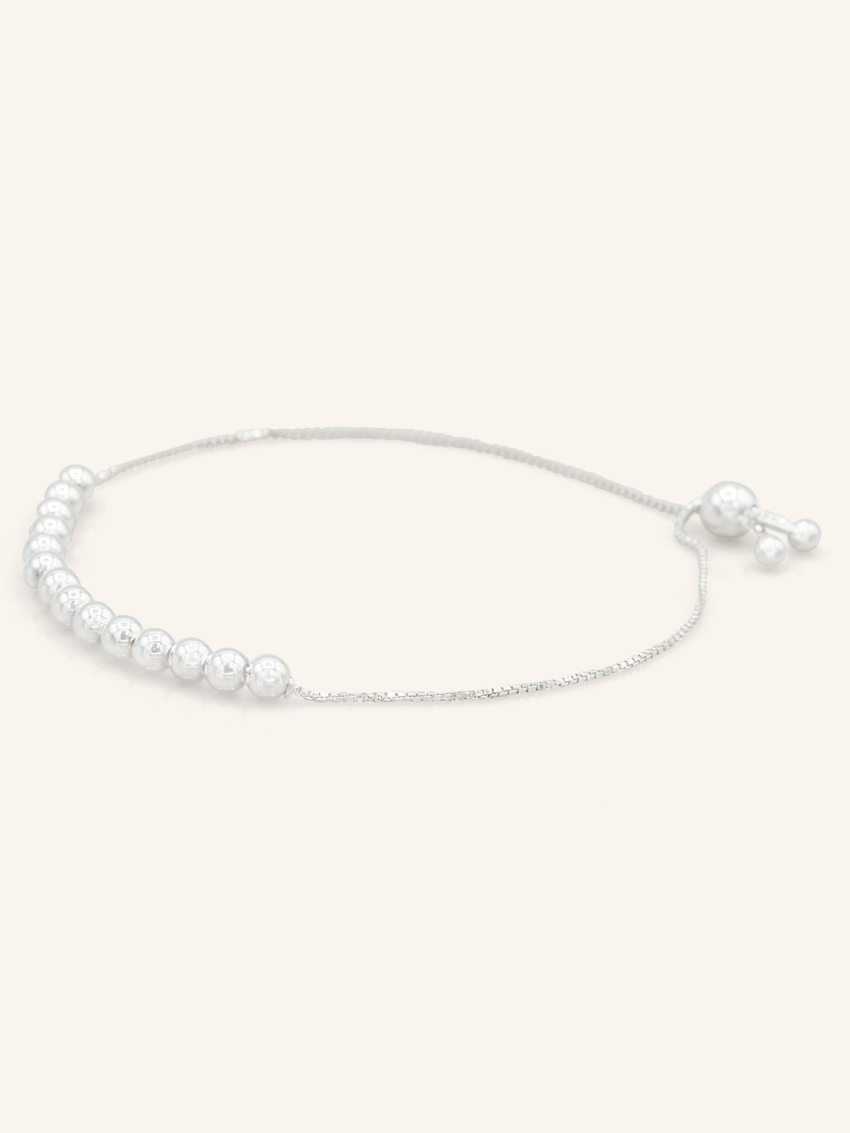 Sterling Silver Ball Stretch Bracelet