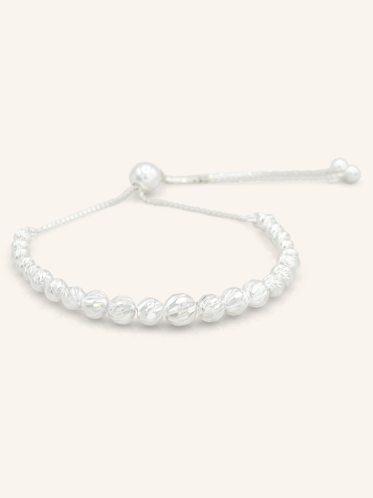 Sterling Silver Adjustable Fluted Bracelet