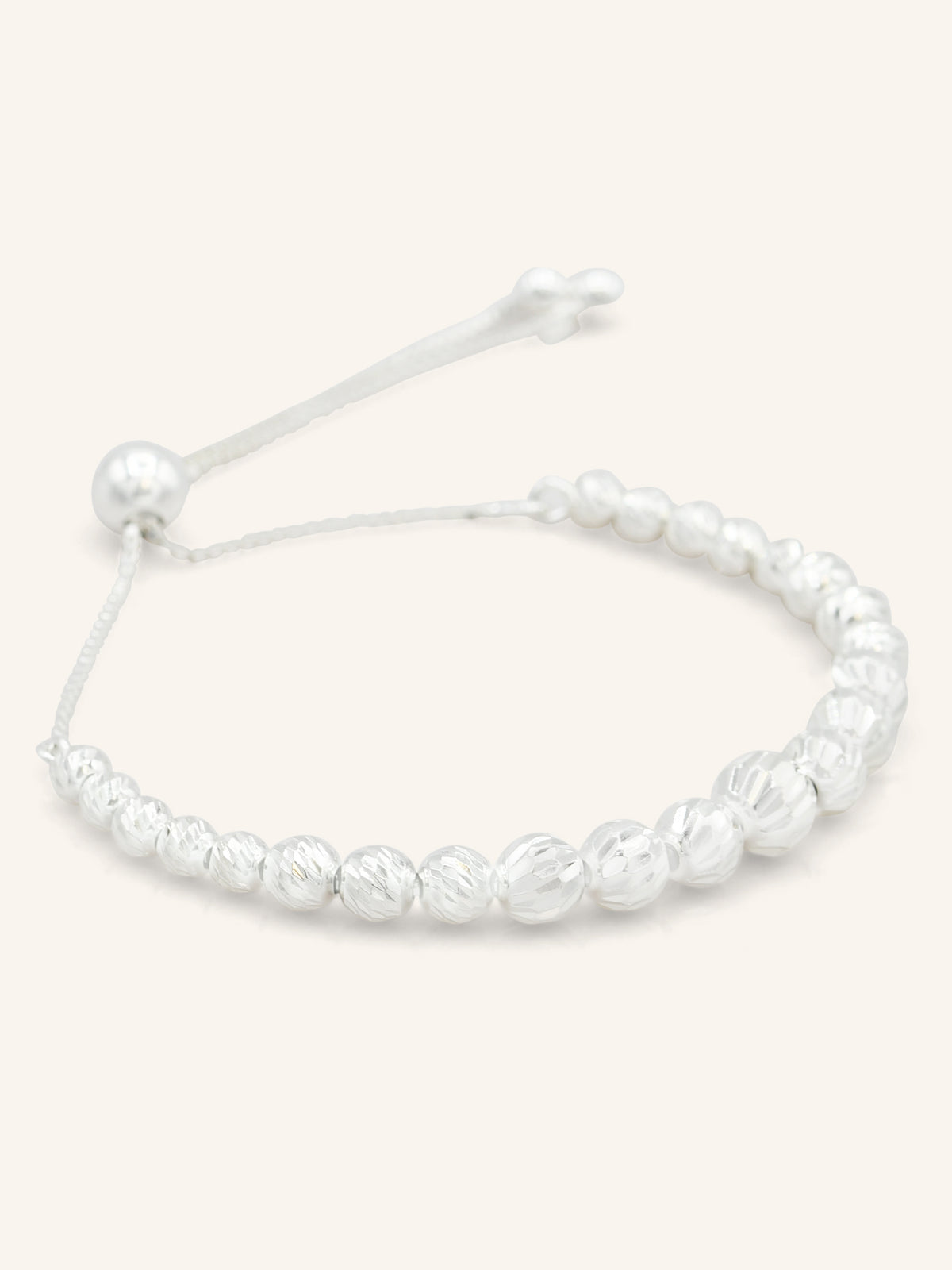 Sterling Silver Adjustable Fluted Bracelet