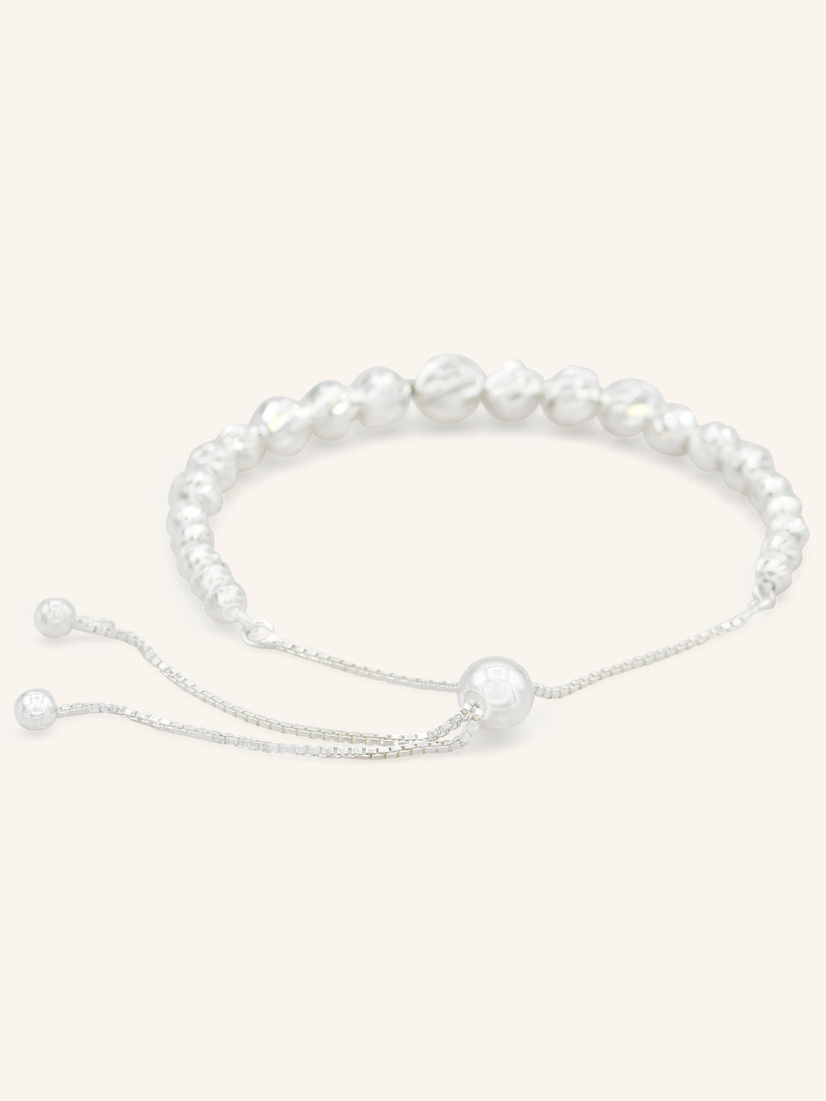 Sterling Silver Adjustable Fluted Bracelet