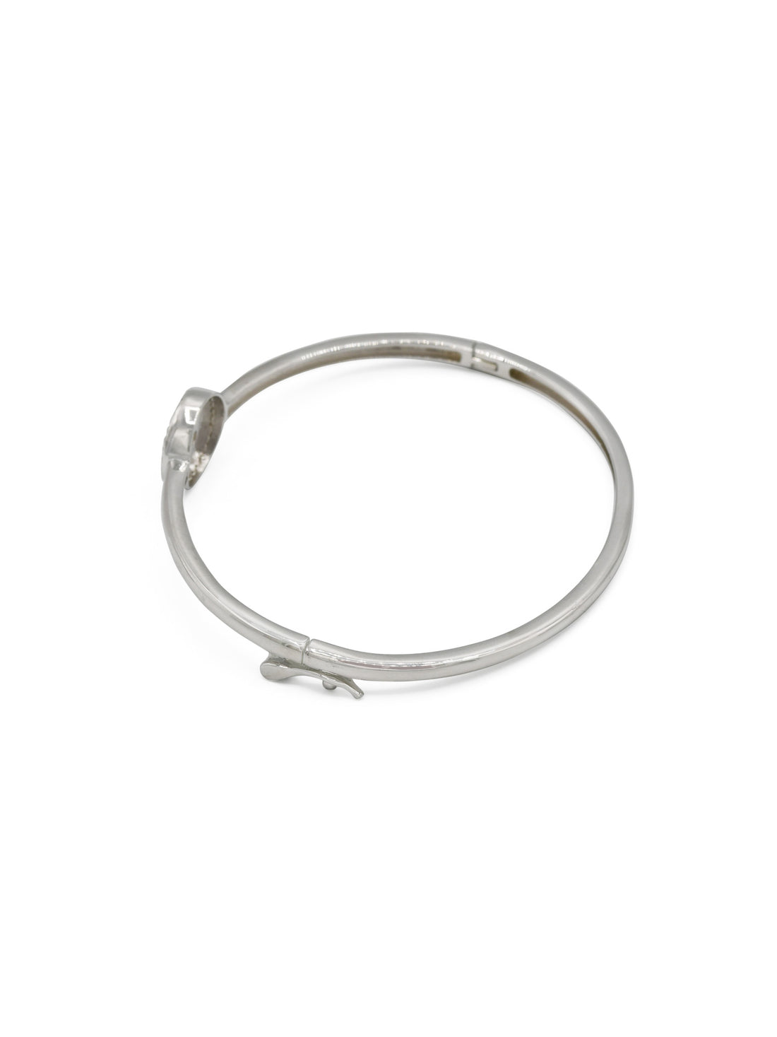 Sterling Silver CZ Ladies Bangle