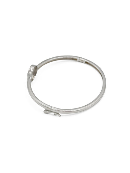 Sterling Silver CZ Ladies Bangle
