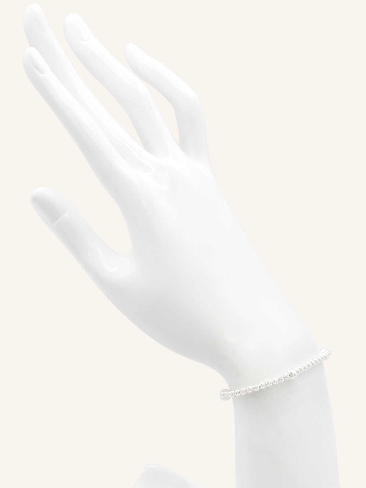 Sterling Silver Ball Stretch Bracelet