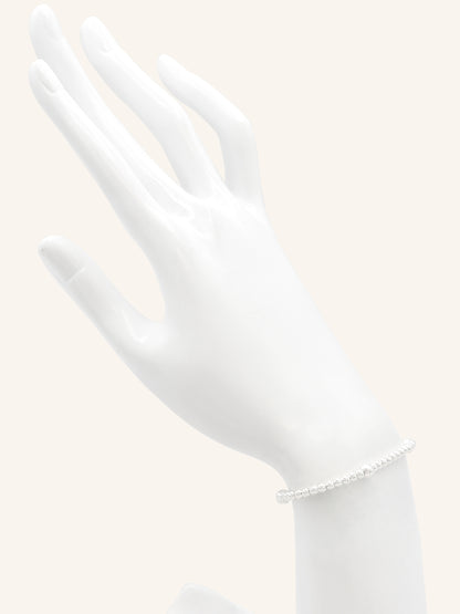 Sterling Silver Ball Stretch Bracelet