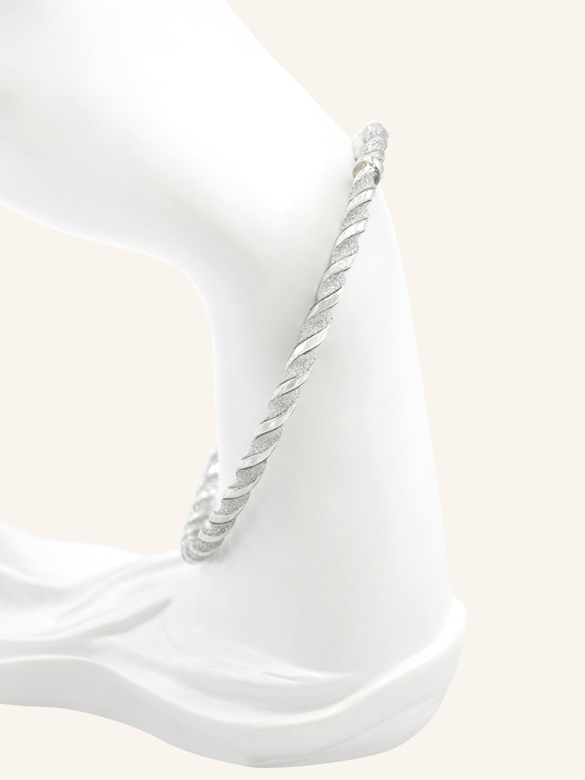 Sterling Silver Twisted Bangle