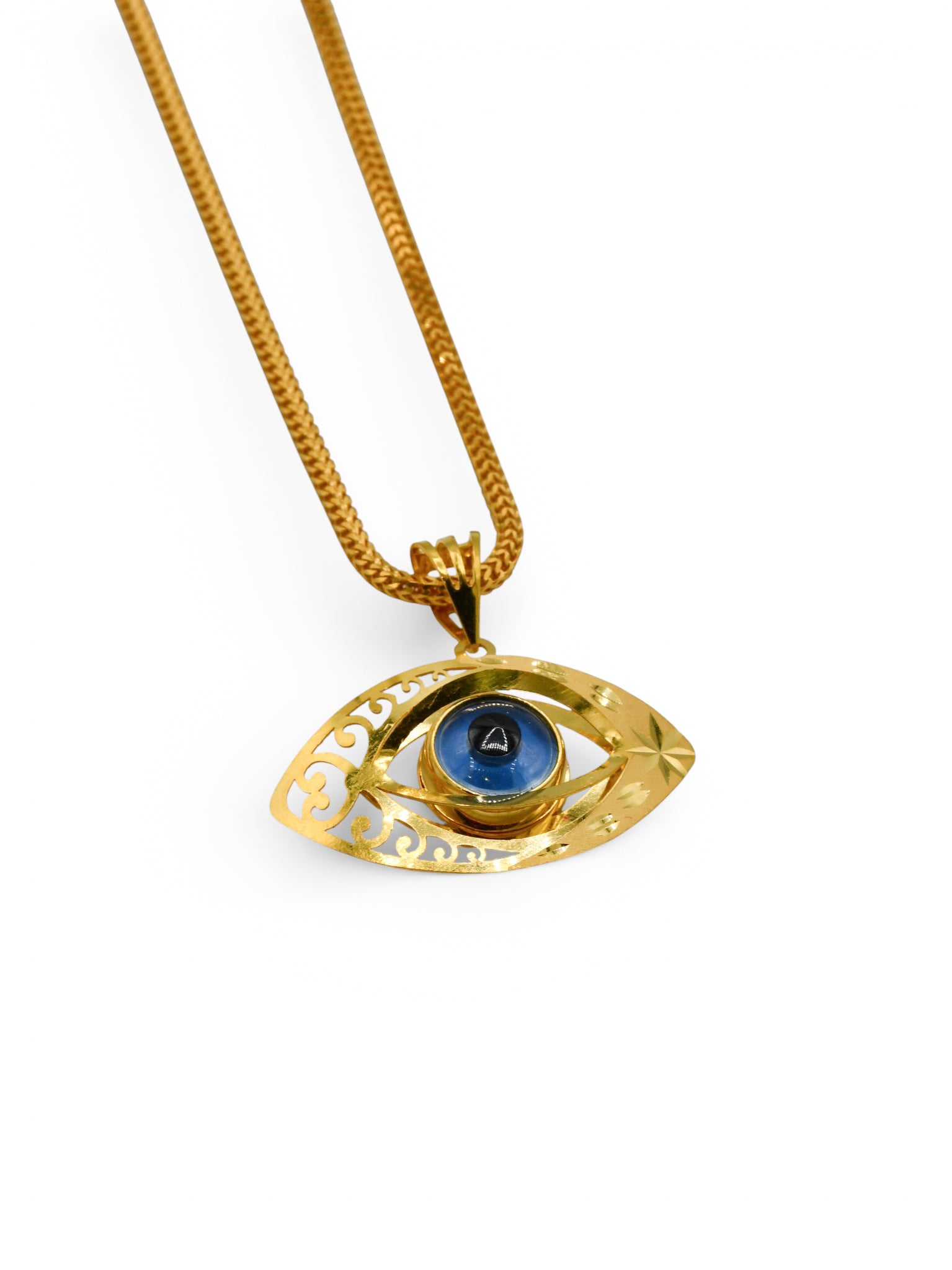 22Ct Gold Evil Eye Pendant - Roop Darshan
