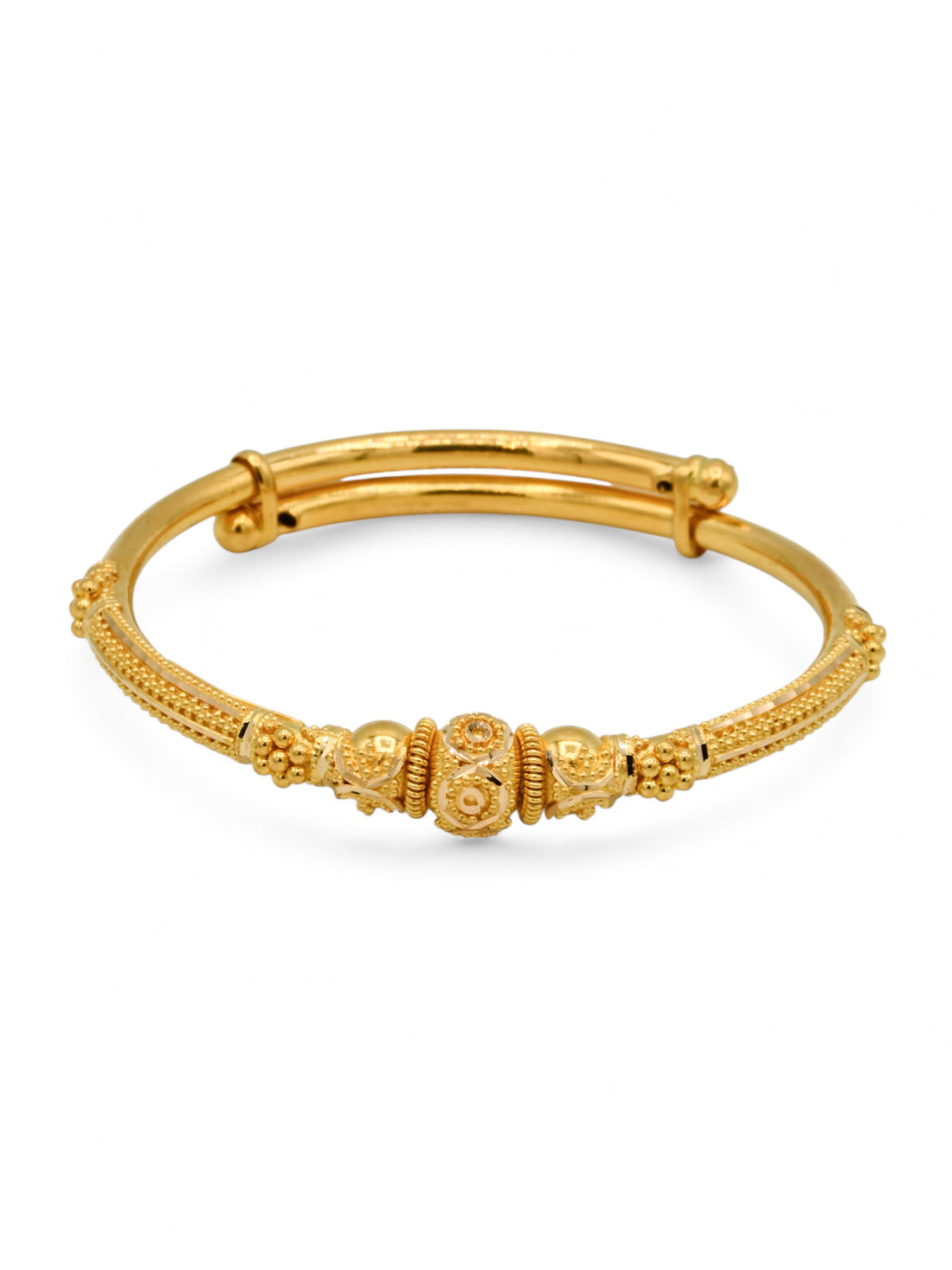 22ct Gold Adjustable Pair Baby Bangle