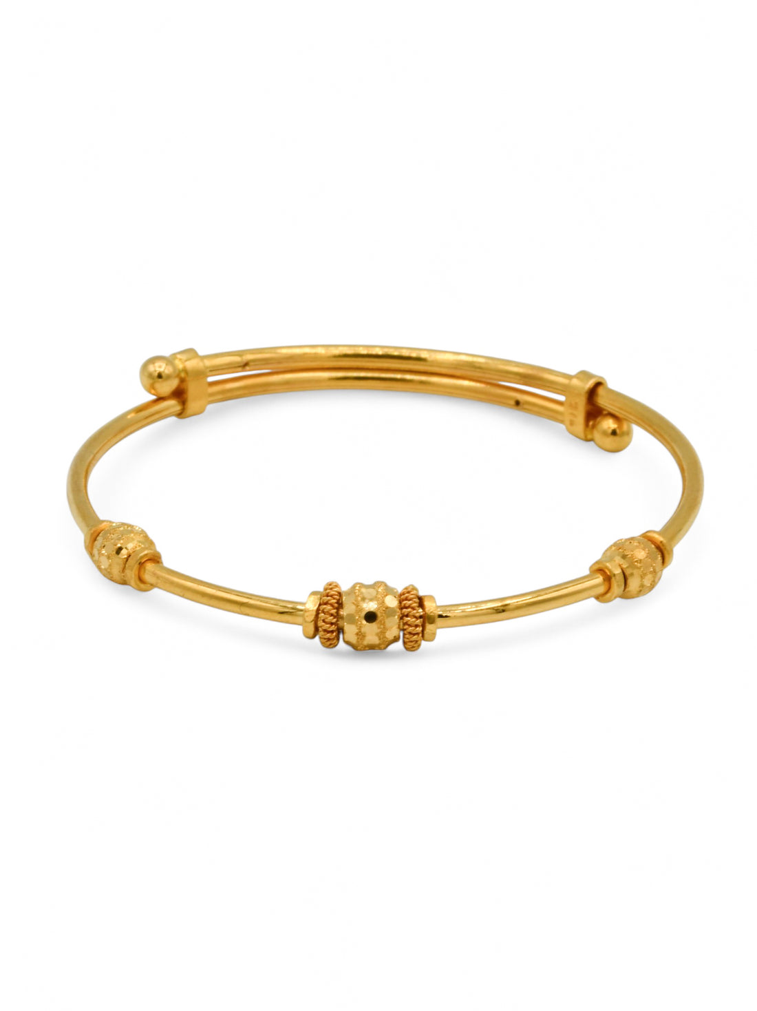 22ct Gold Adjustable Pair Baby Bangle