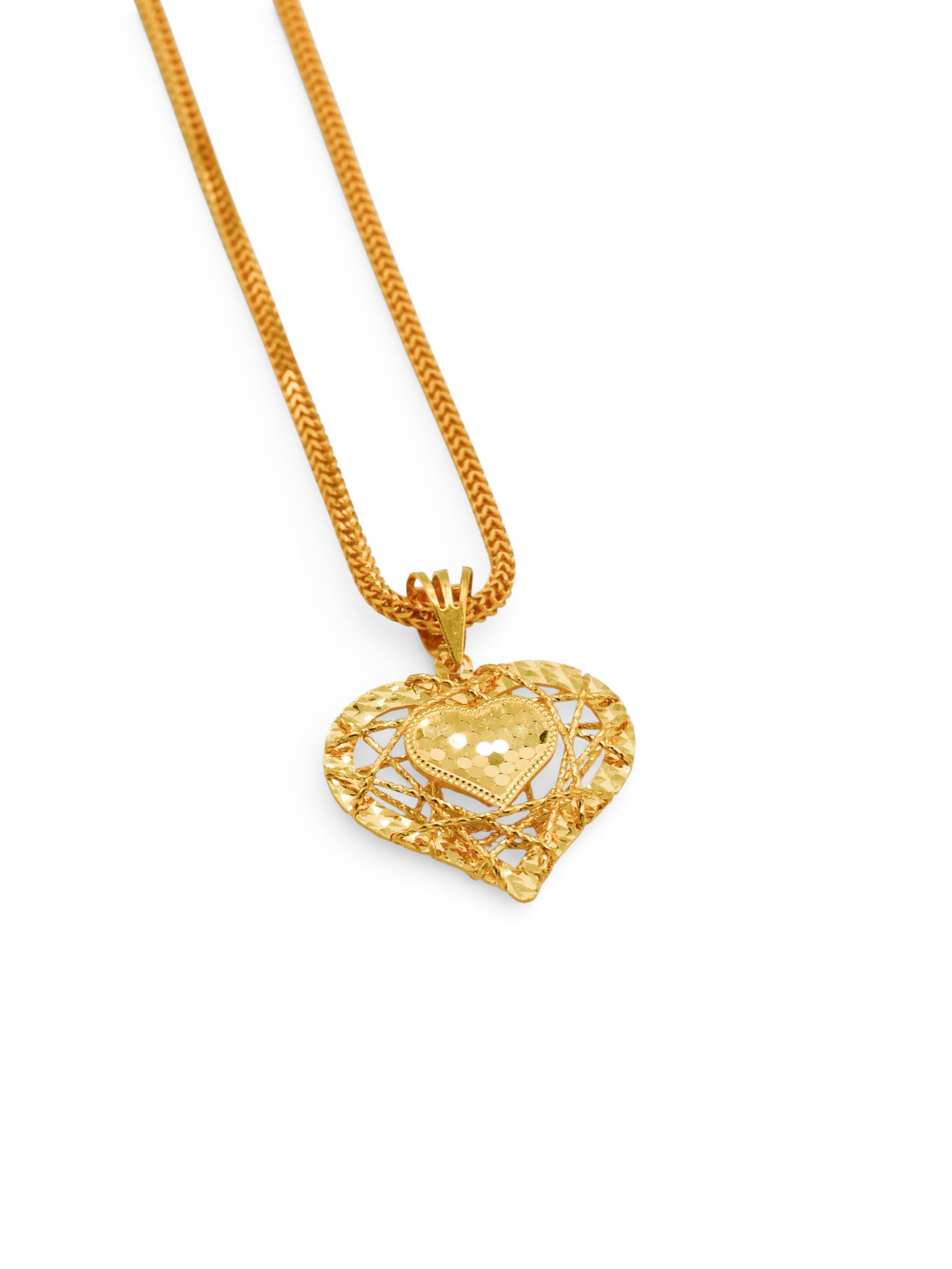 22Ct Gold Heart Pendant