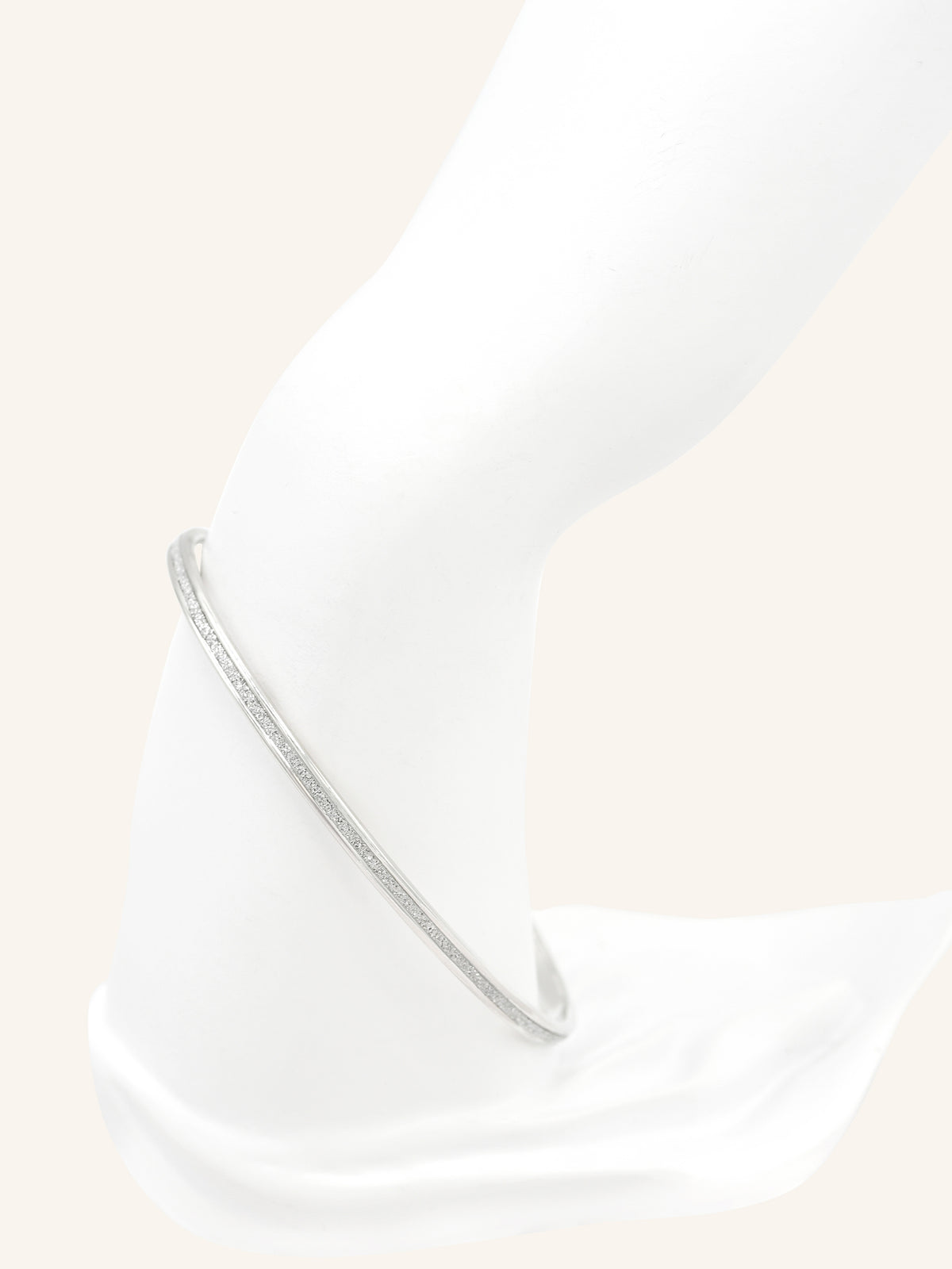 Sterling Silver Sparkle Bangle
