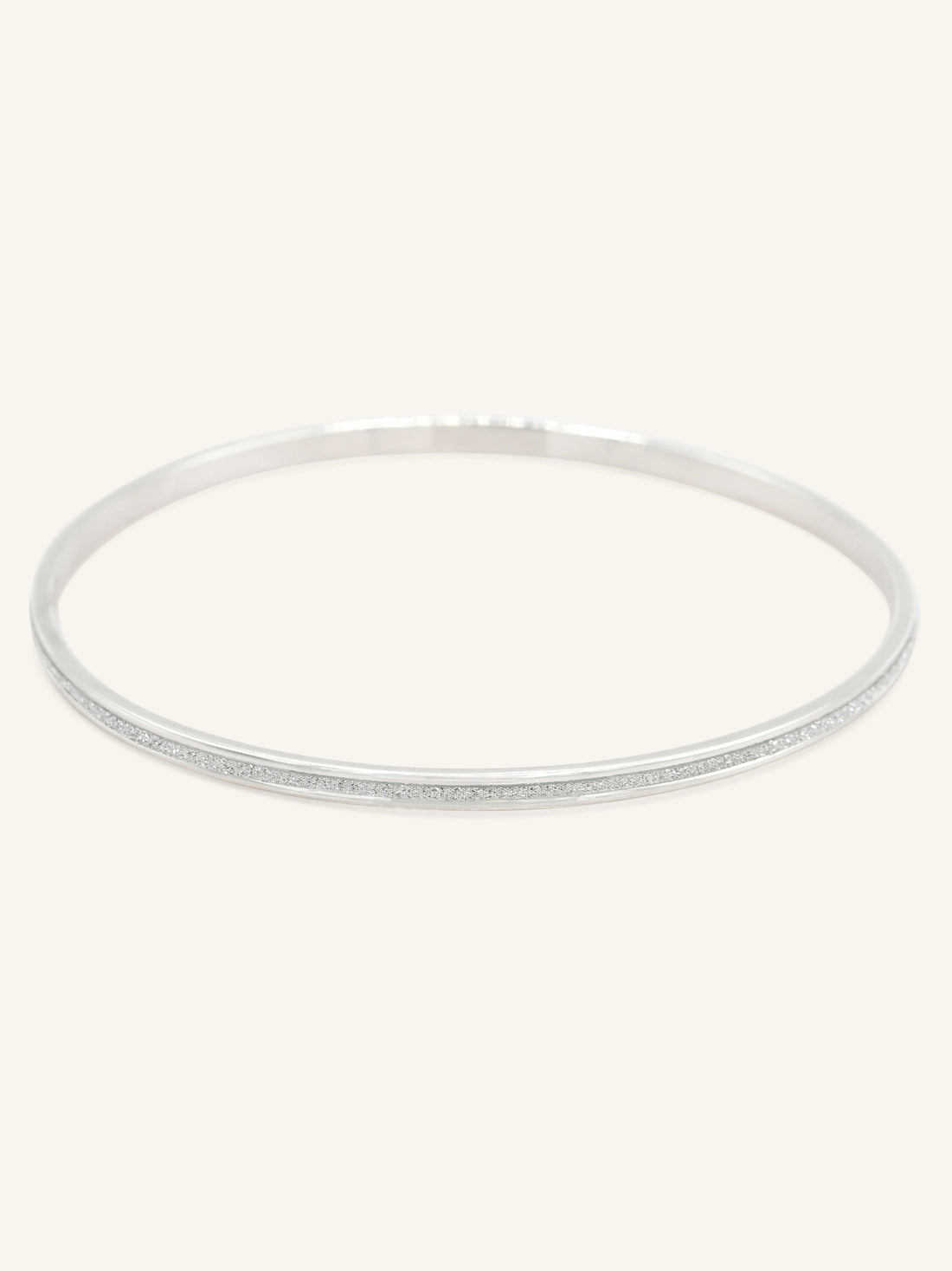 Sterling Silver Sparkle Bangle