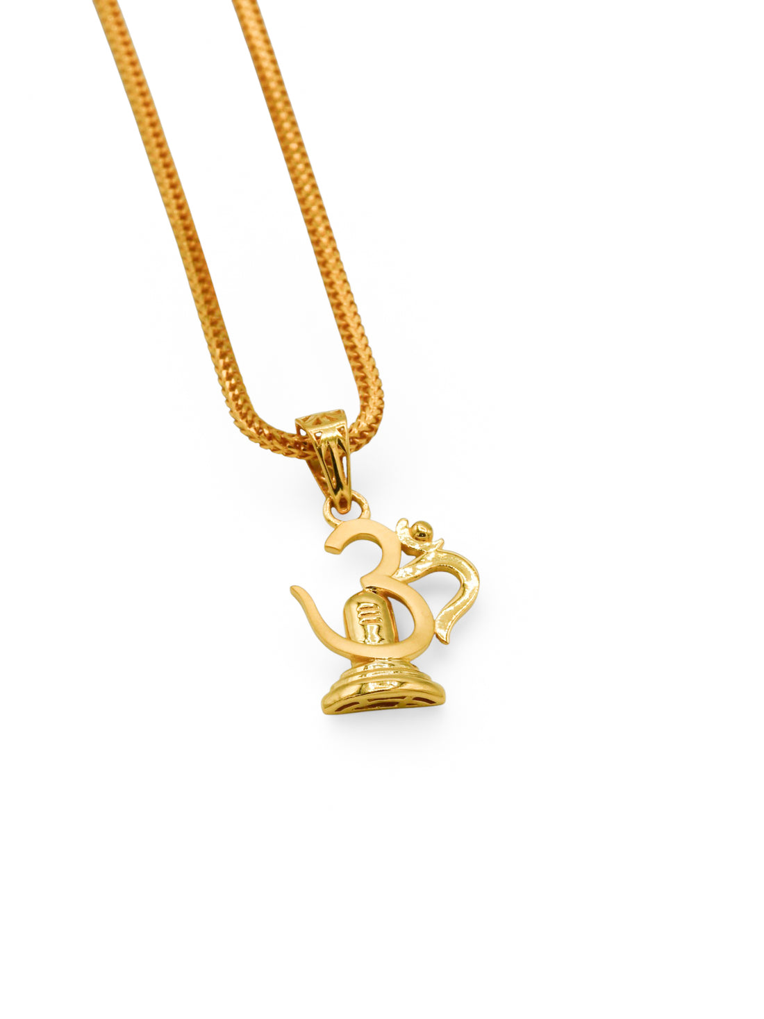 22Ct Gold Om Shivling Pendant