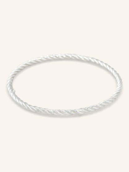 Sterling Silver Twisted Bangle