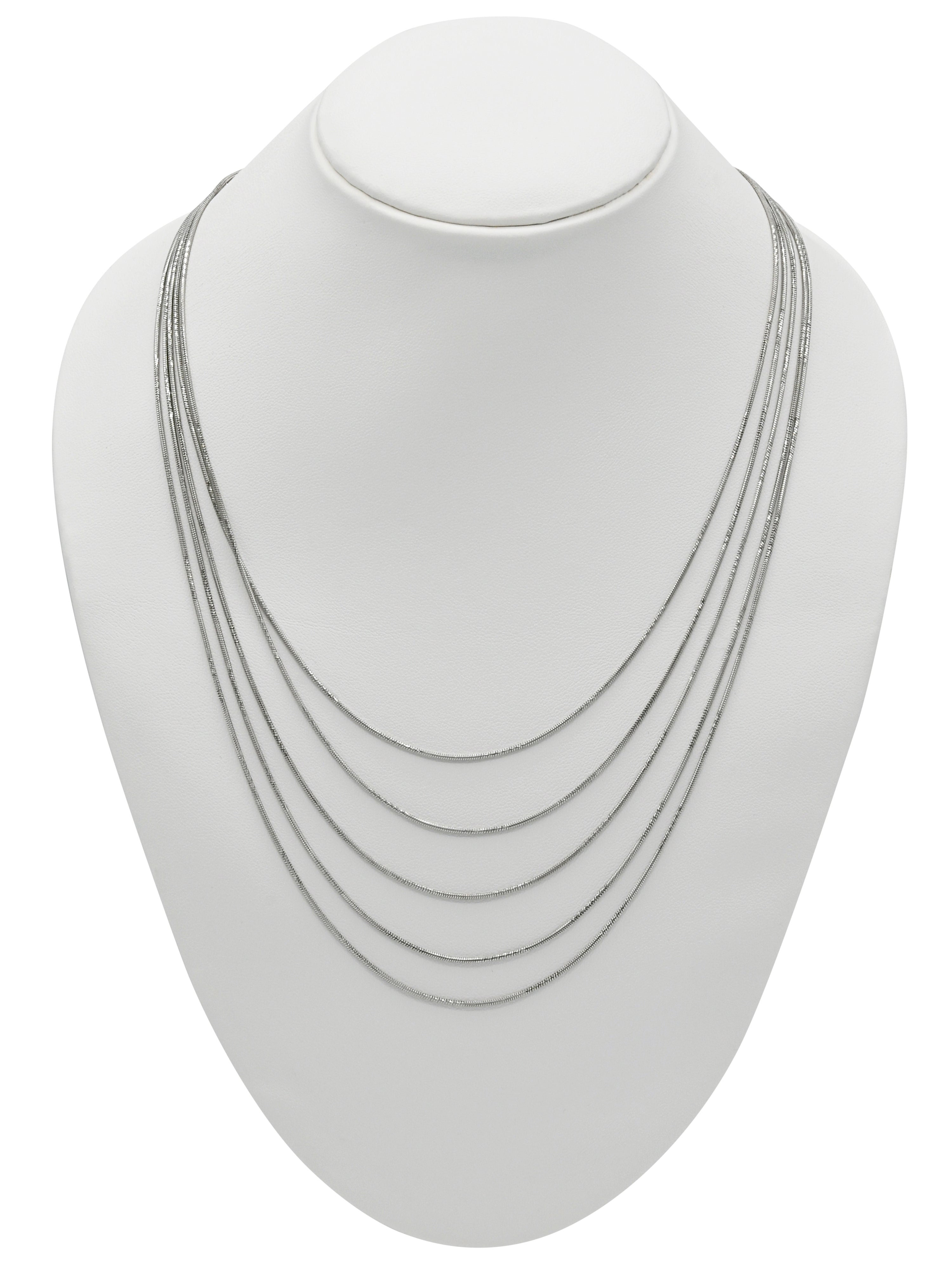 Sterling Silver 5 Row Chain - Roop Darshan