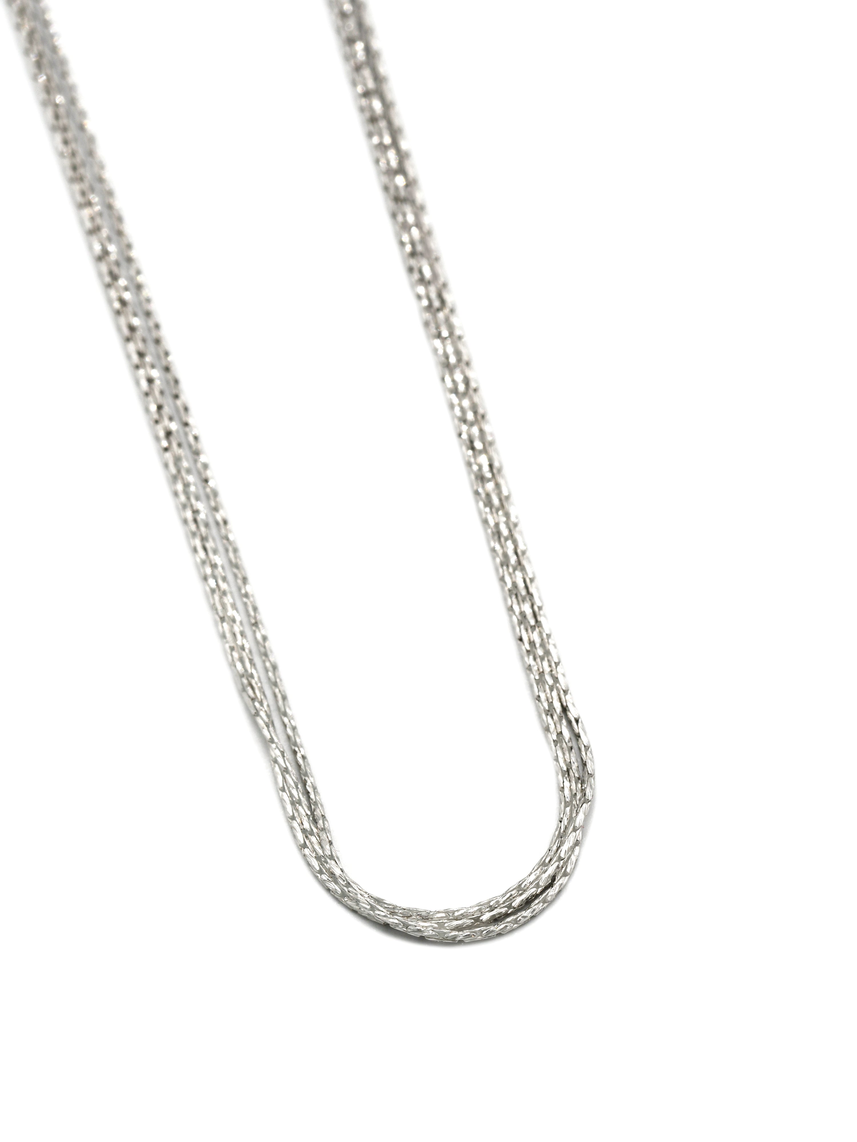 Sterling Silver 3 Row Chain - Roop Darshan