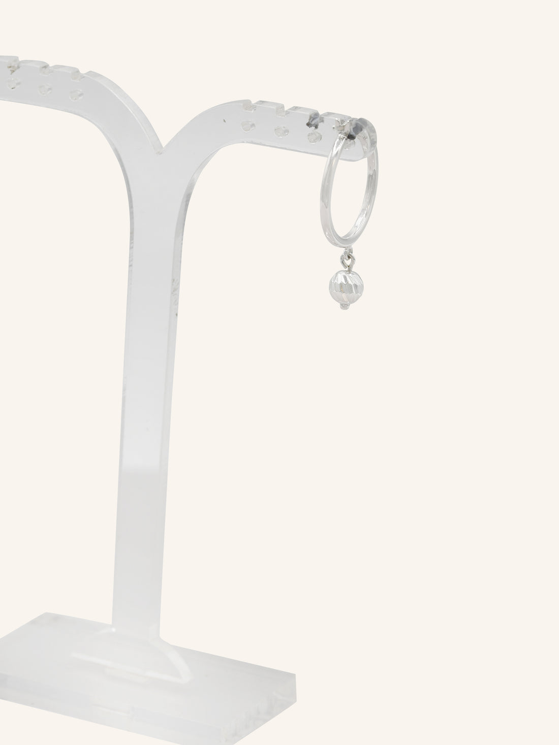 Sterling Silver Drop Bali Earrings