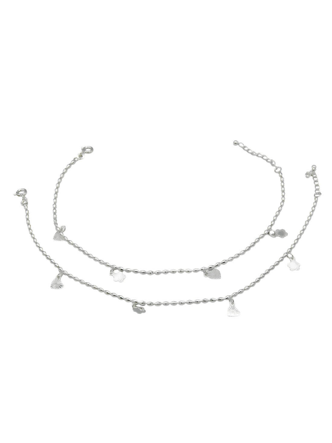 Sterling Silver Ladies Anklets - Roop Darshan