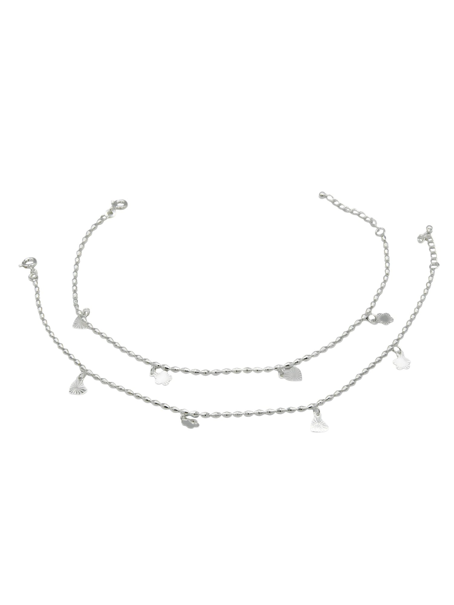 Sterling Silver Ladies Anklets - Roop Darshan