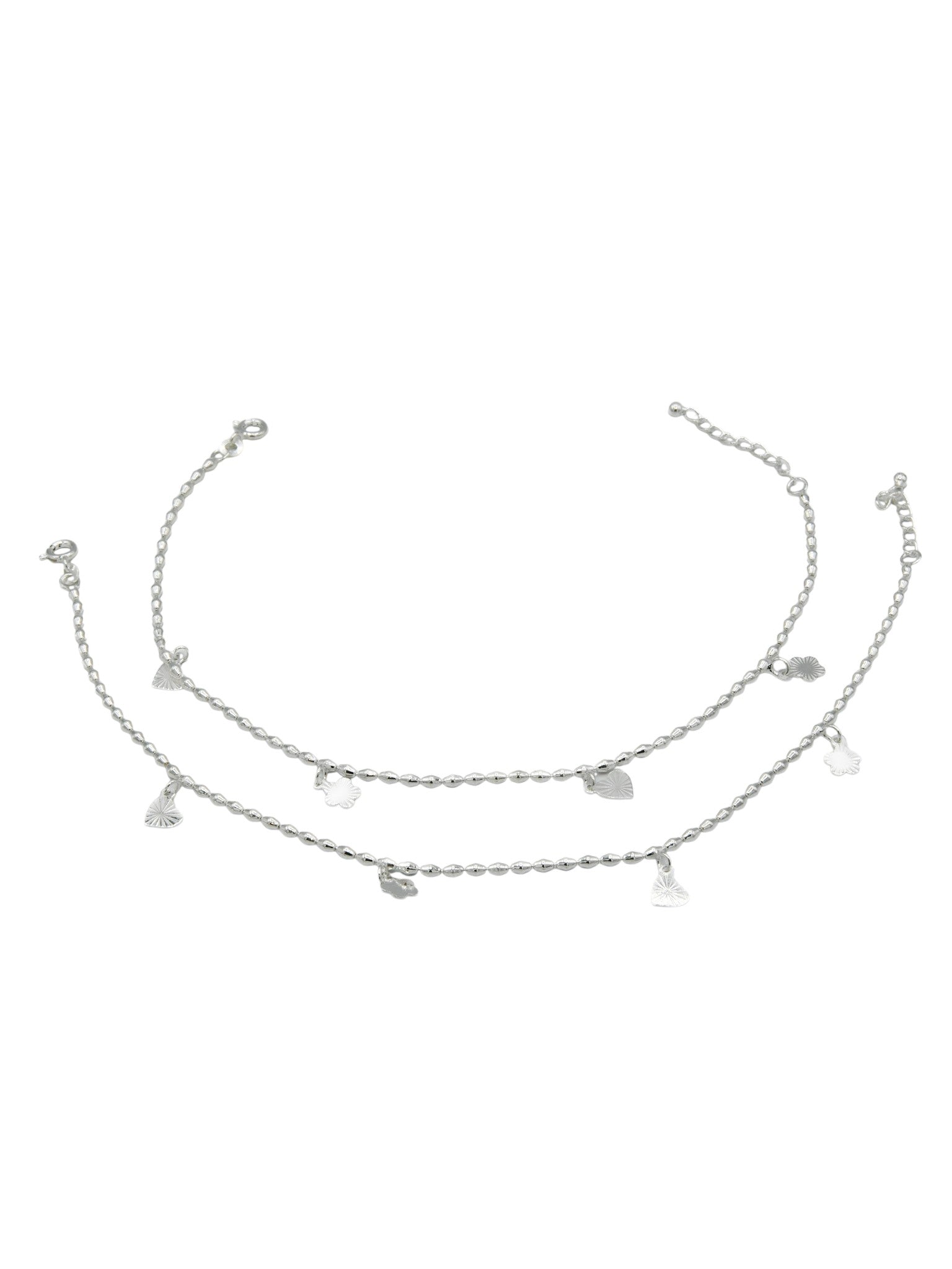 Sterling Silver Ladies Anklets - Roop Darshan