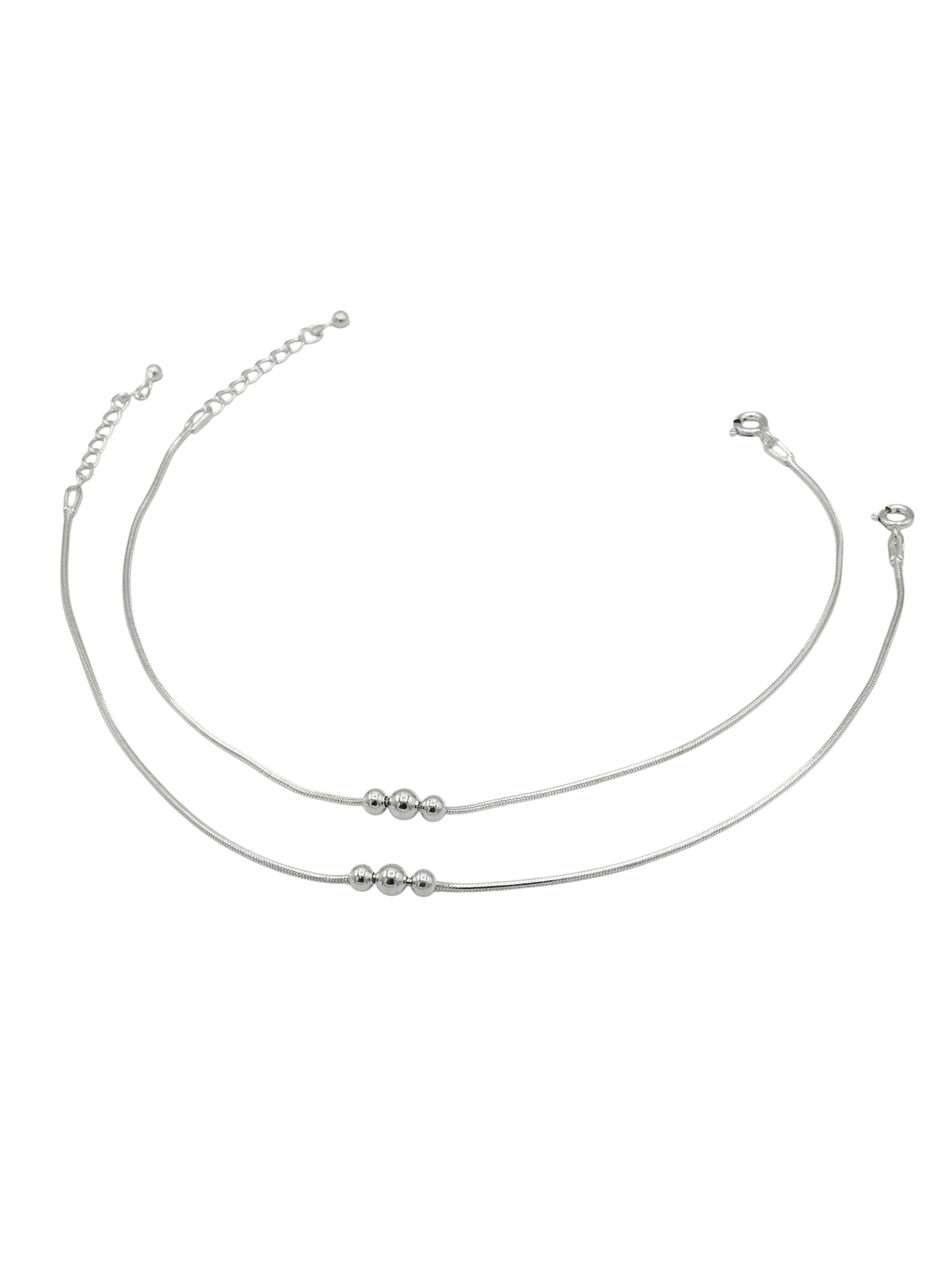 Sterling Silver Ladies Anklets - Roop Darshan