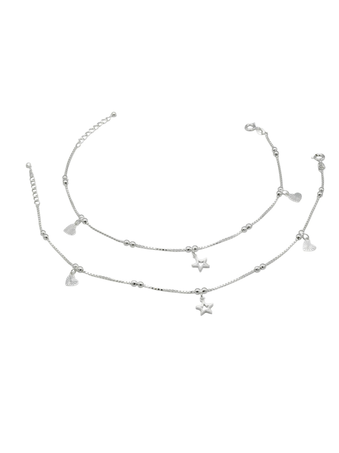 Sterling Silver Ladies Anklets - Roop Darshan
