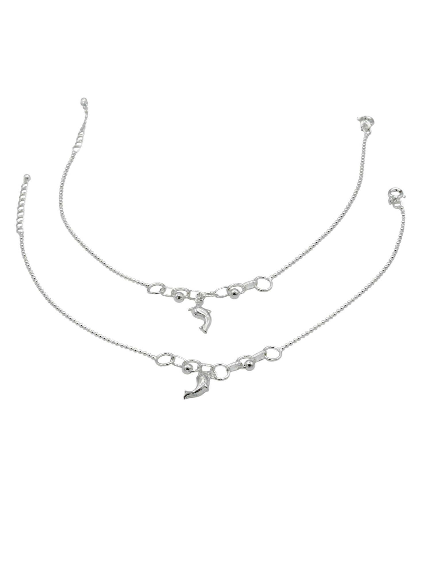 Sterling Silver Ladies Anklets - Roop Darshan