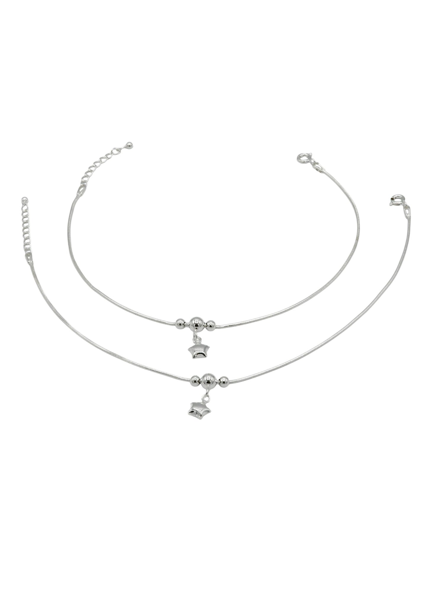 Sterling Silver Ladies Anklets - Roop Darshan