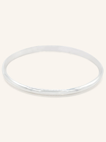 Sterling Silver Plain Bangle