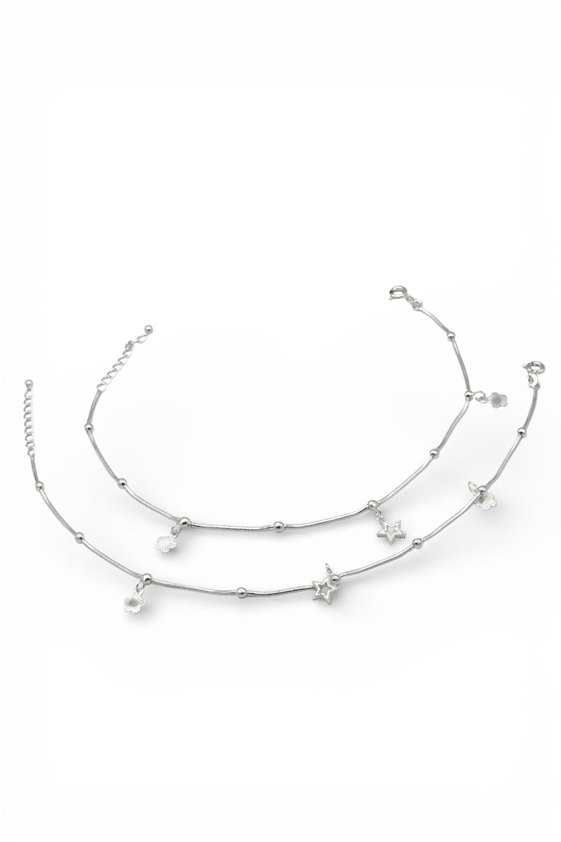 Ladies Silver Anklets