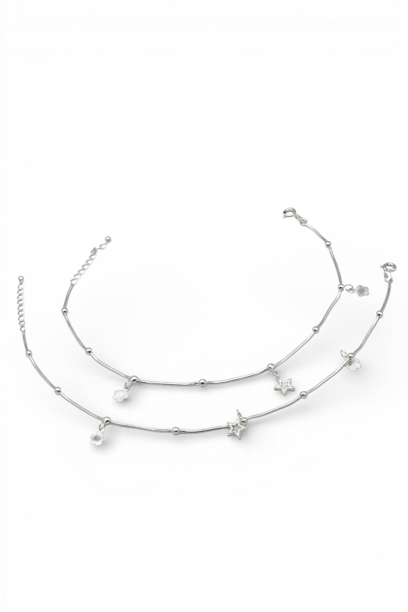 Ladies Silver Anklets