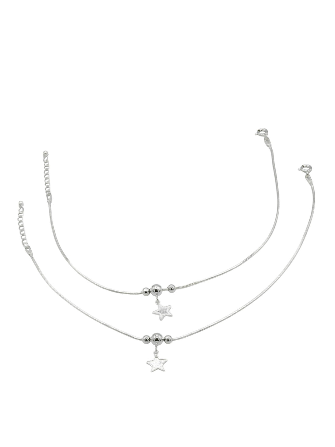Sterling Silver Ladies Anklets - Roop Darshan