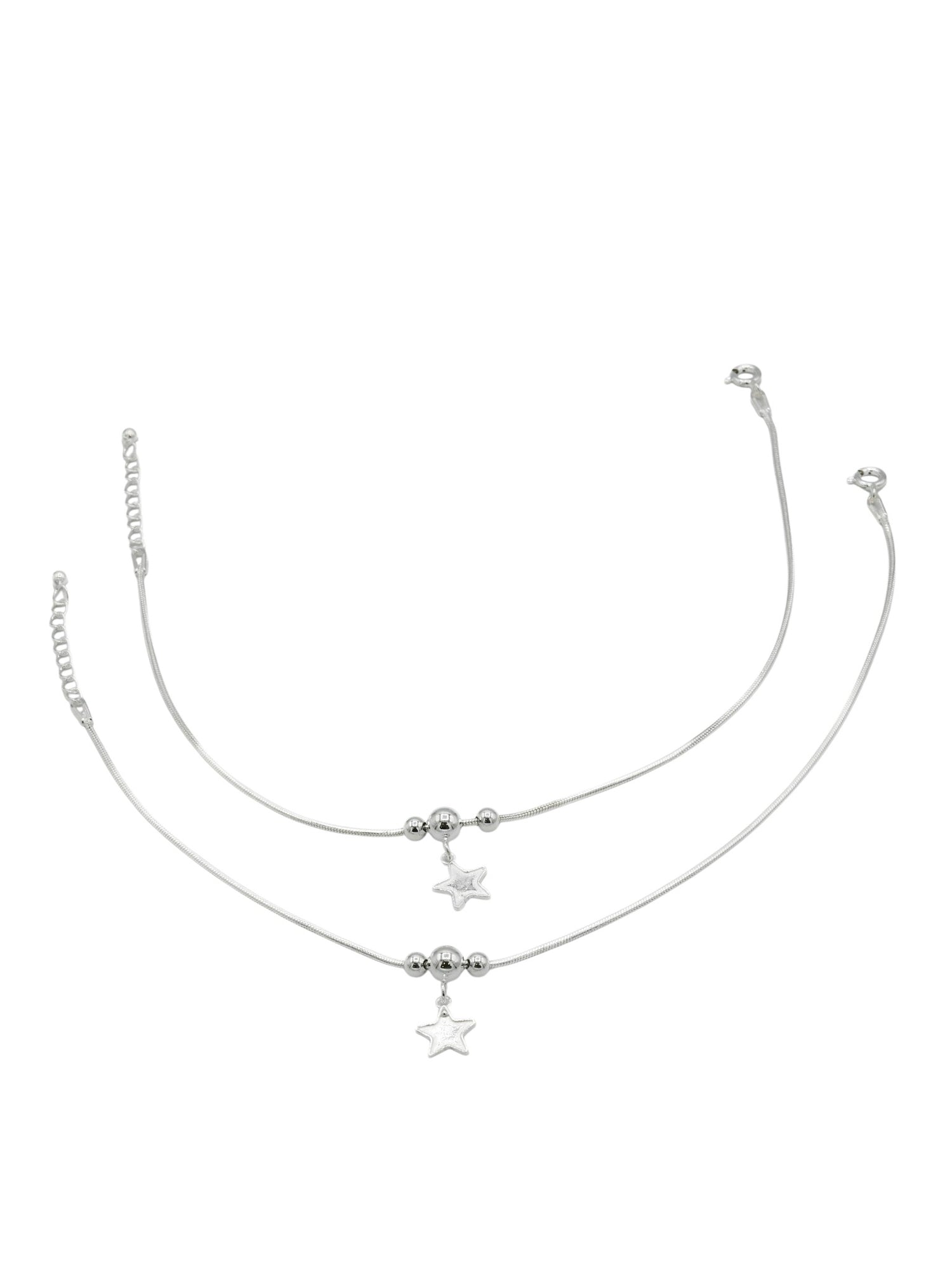 Sterling Silver Ladies Anklets - Roop Darshan
