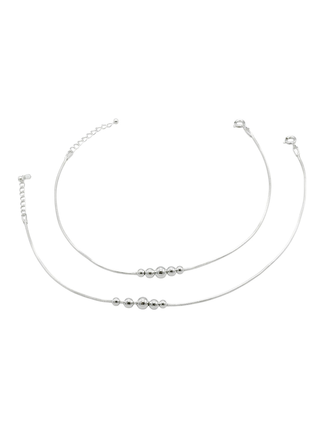 Sterling Silver Ladies Anklets - Roop Darshan