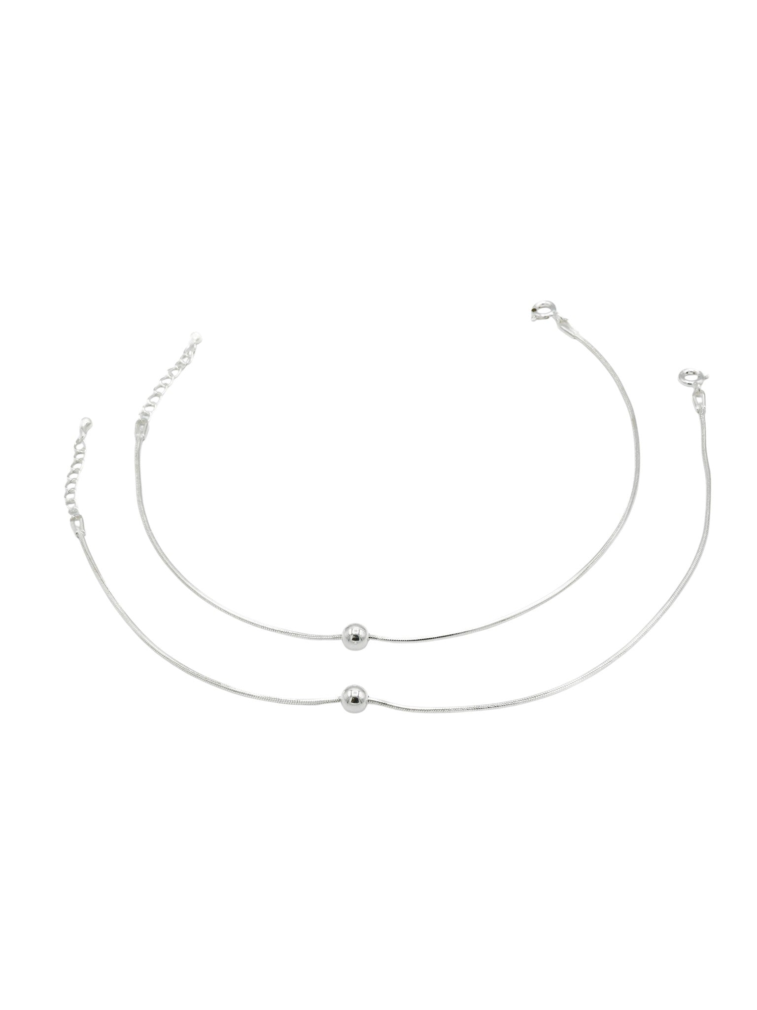 Sterling Silver Ladies Anklets - Roop Darshan