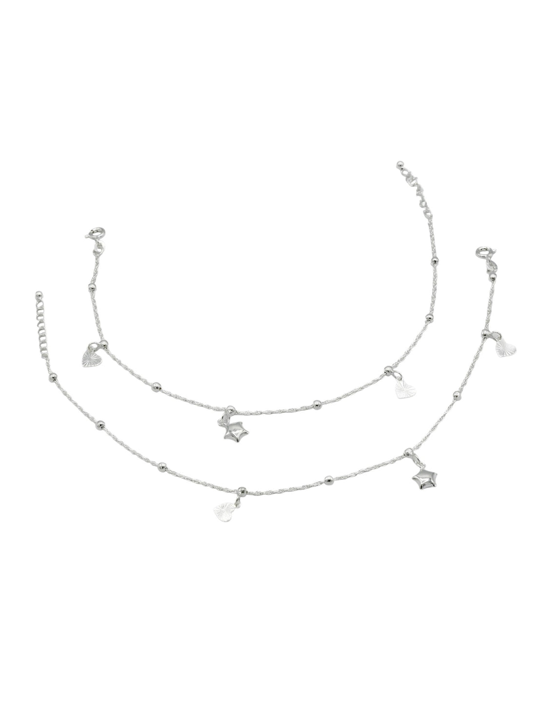 Sterling Silver Ladies Anklets - Roop Darshan