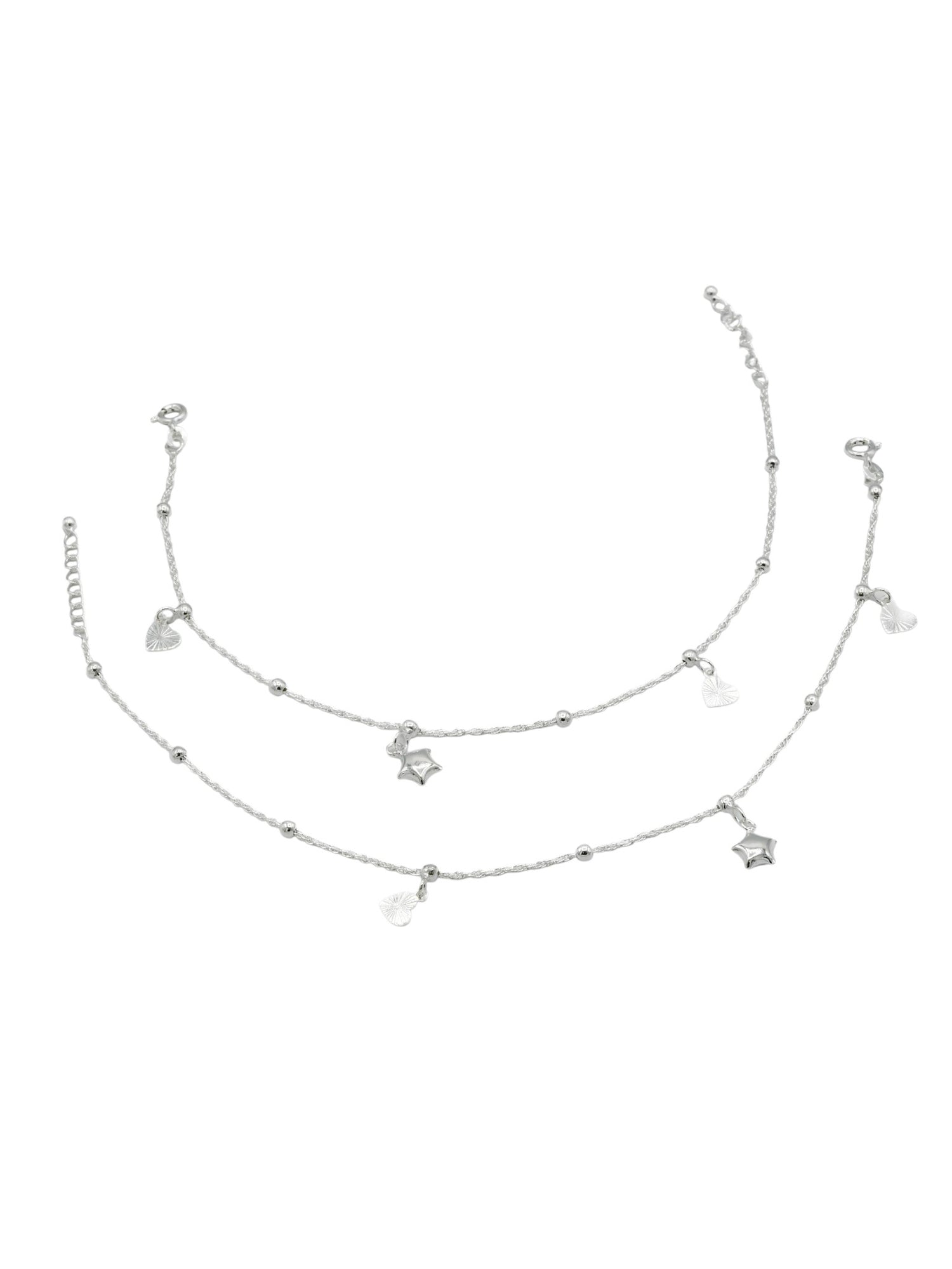 Sterling Silver Ladies Anklets - Roop Darshan